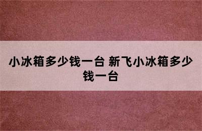 小冰箱多少钱一台 新飞小冰箱多少钱一台